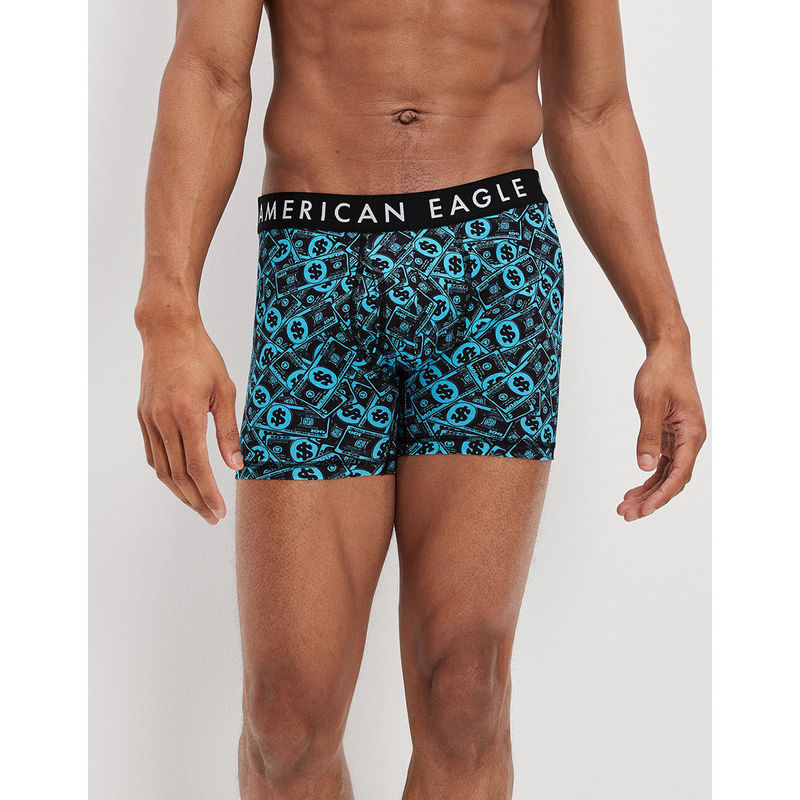 Buy American Eagle Men Blue Benjamins 4.5 Inches Classic Boxer Brief online