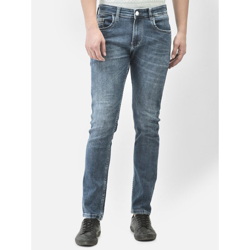 CRIMSOUNE CLUB Mens Blue Light Fade Jeans (30)
