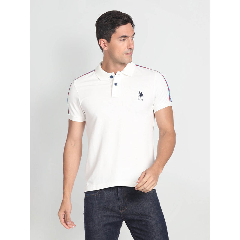 U.S. Polo Assn. Denim Co. Solid Cotton Polo T-Shirt (M)