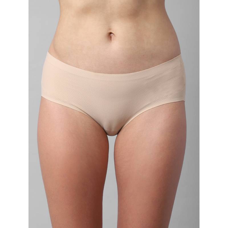 AOBA Women Nude Solid Briefs Panty (S)
