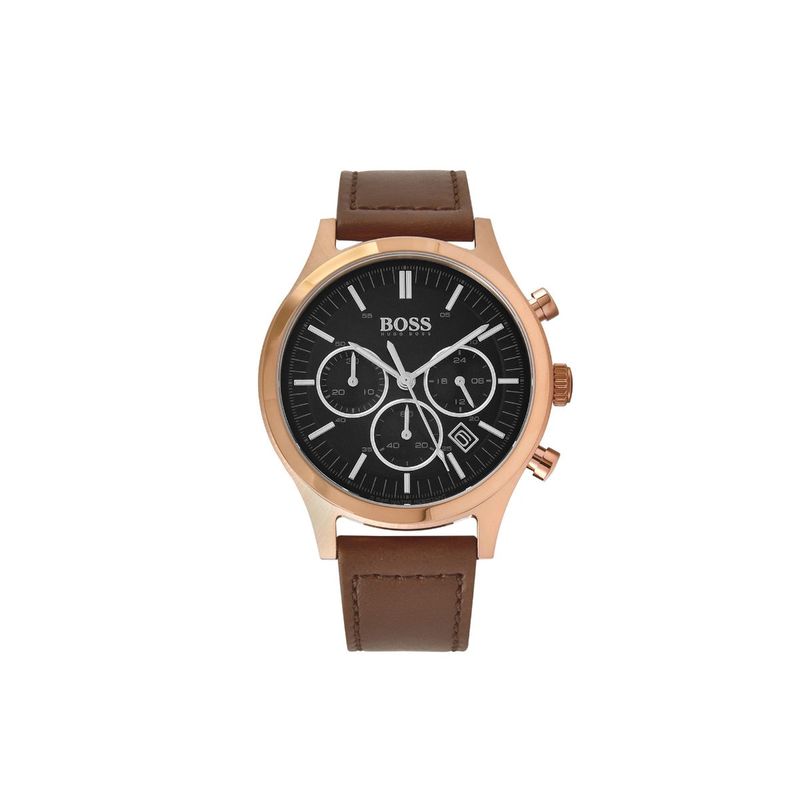 Hugo Boss Watches Metronome ChronographDate Analog Black Dial Men's