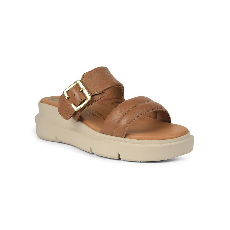 Hush Puppies Women's Tan Platform Sandals (UK 3)