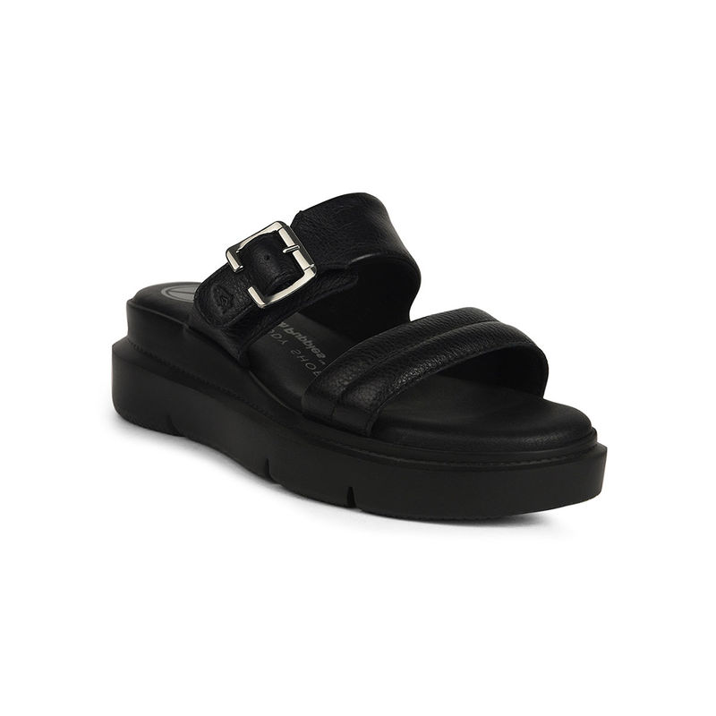 Hush Puppies Women's Black Platform Sandals (UK 4)