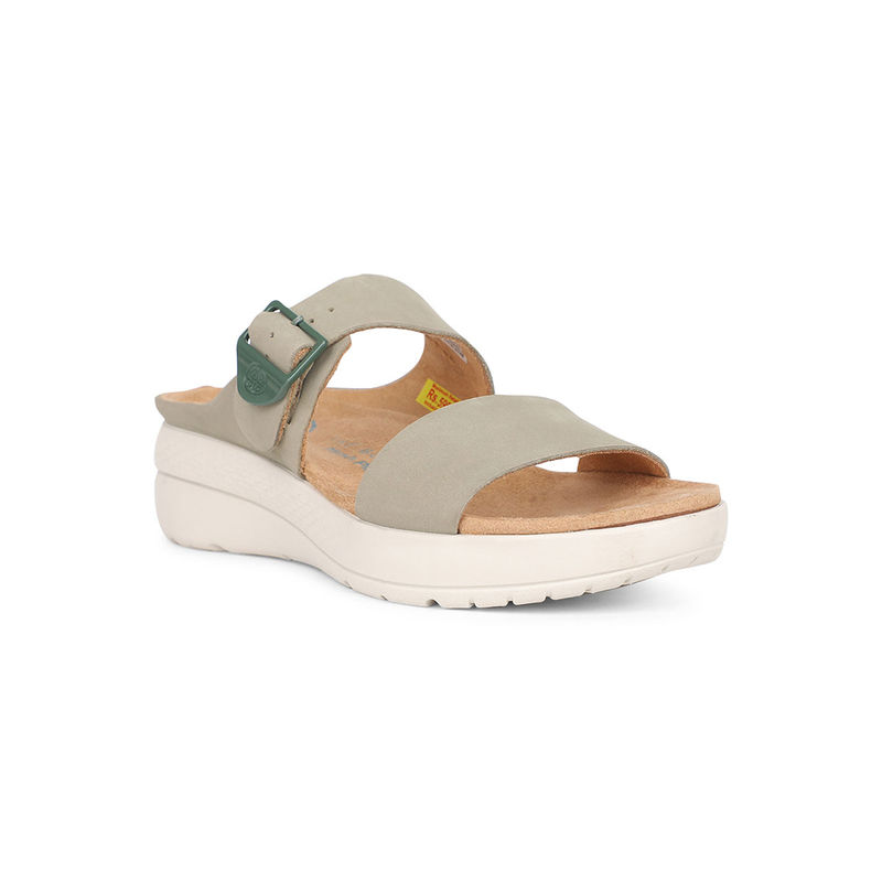 Hush Puppies Women's Green Platform Sandals (UK 6)