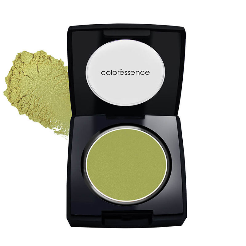 Coloressence Single Pearl Eyeshadow, Longstay Waterproof Micro Shimmer Pigment - Moss