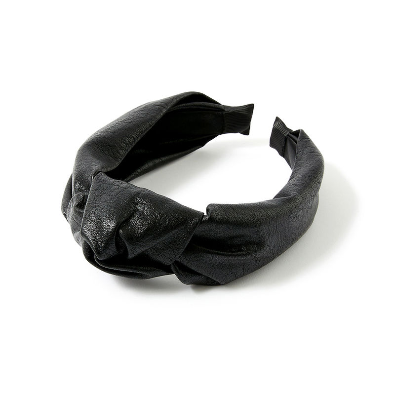 Black - Fabart Knotted Hair Band 02 main image 1