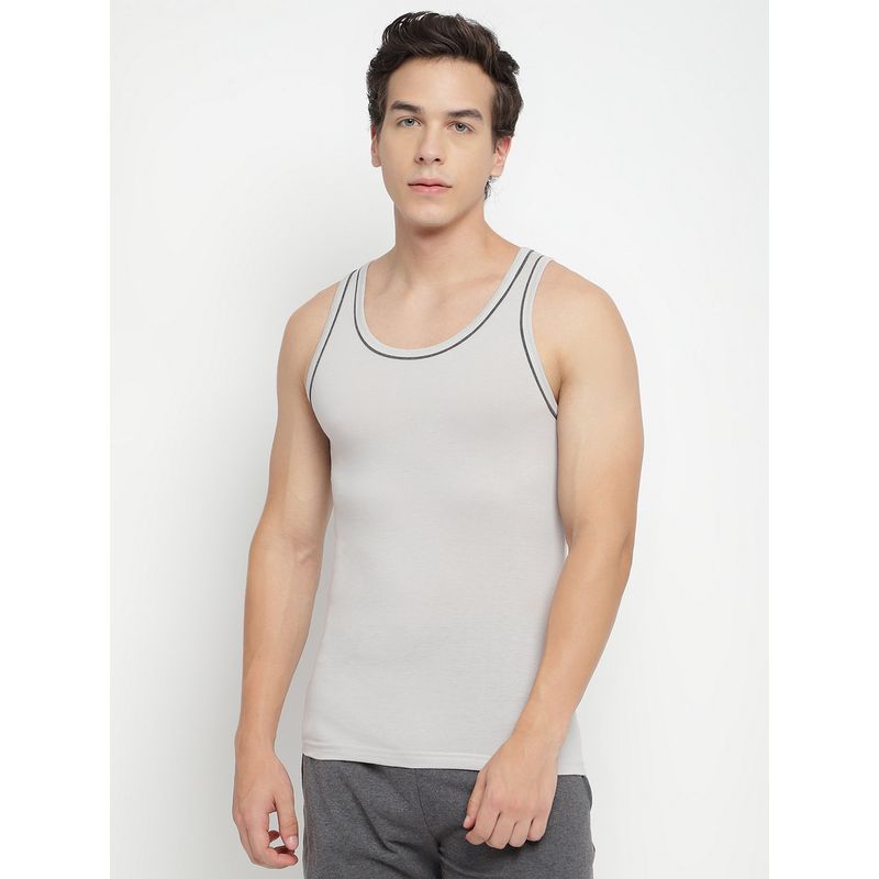 La Intimo Modish Gym Grey Vest (S)