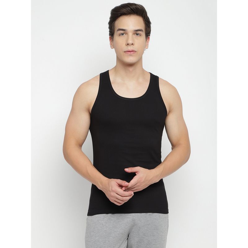 La Intimo Regular Restful Black Vest (S)