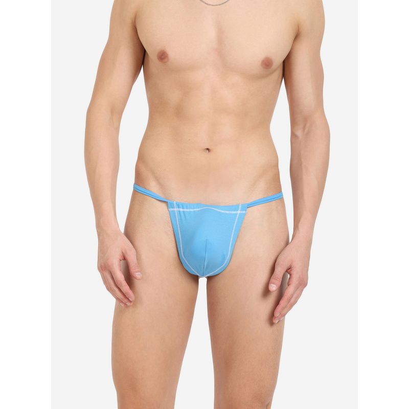 La Intimo Real Feel Blue G-String Thong Brief (2XL)