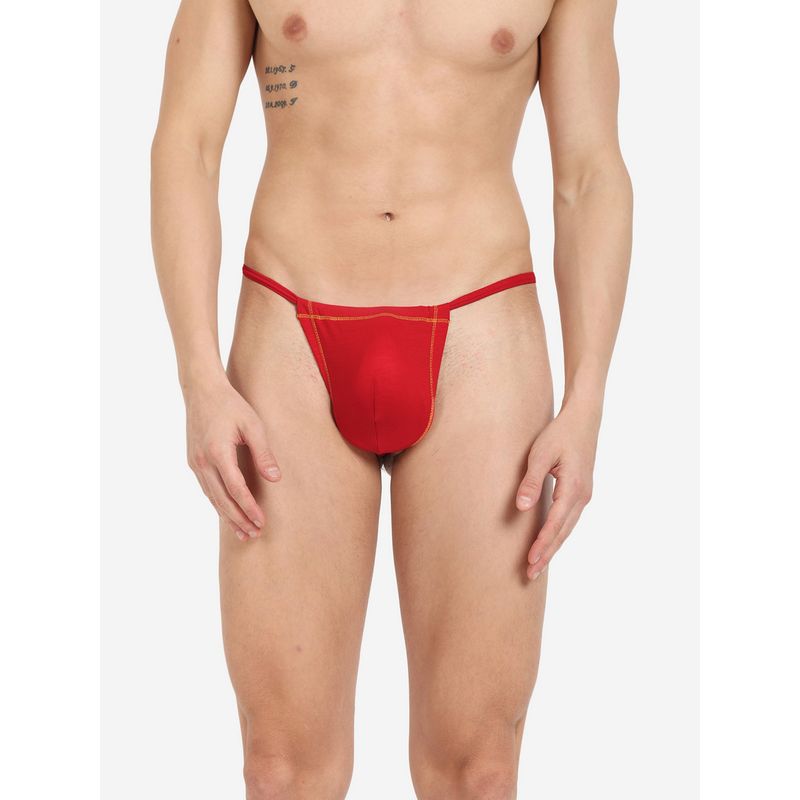 La Intimo Real Feel Red G-String Thong Brief (2XL)