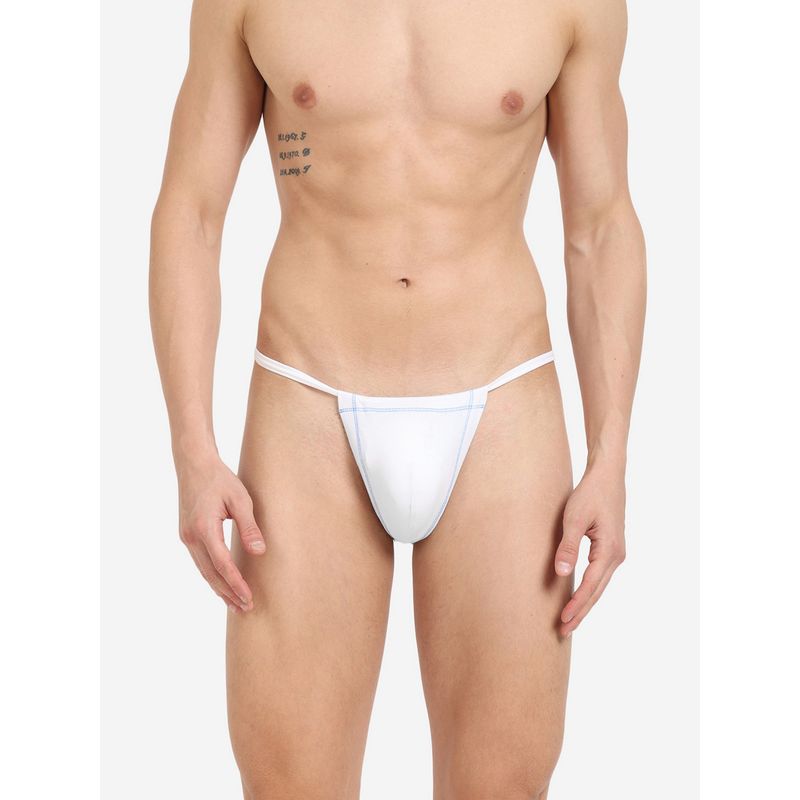 La Intimo Real Feel White G-String Thong Brief (3XL)
