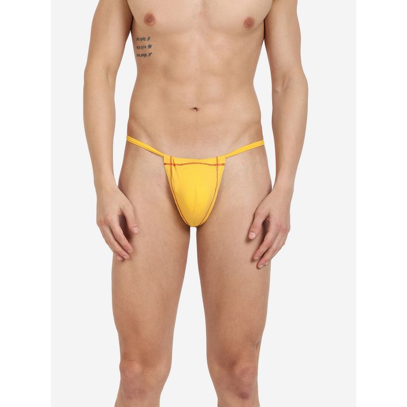 La Intimo Real Feel Yellow G-String Thong Brief (3XL)