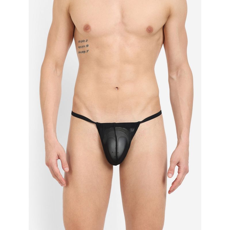 La Intimo Transnet String Black Thong Brief (2XL)