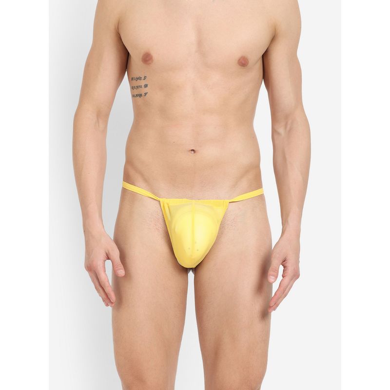 La Intimo Transnet String Yellow Thong Brief (2XL)