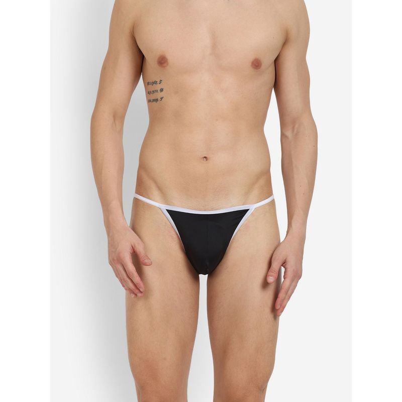 La Intimo Brazil Style Black Thong Brief (XL)