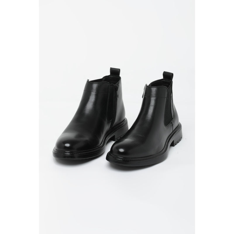 Snitch Black Solid Casual Boots (EURO 42)