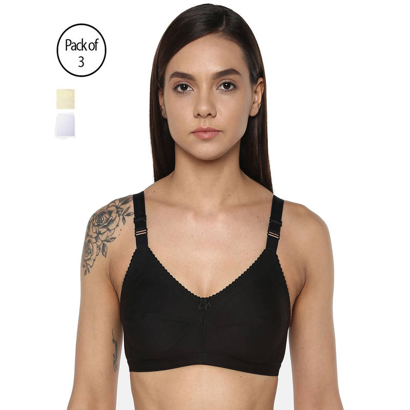 Leading Lady 3 Pcs Full Coverage Bra - Multi-Color (36B)