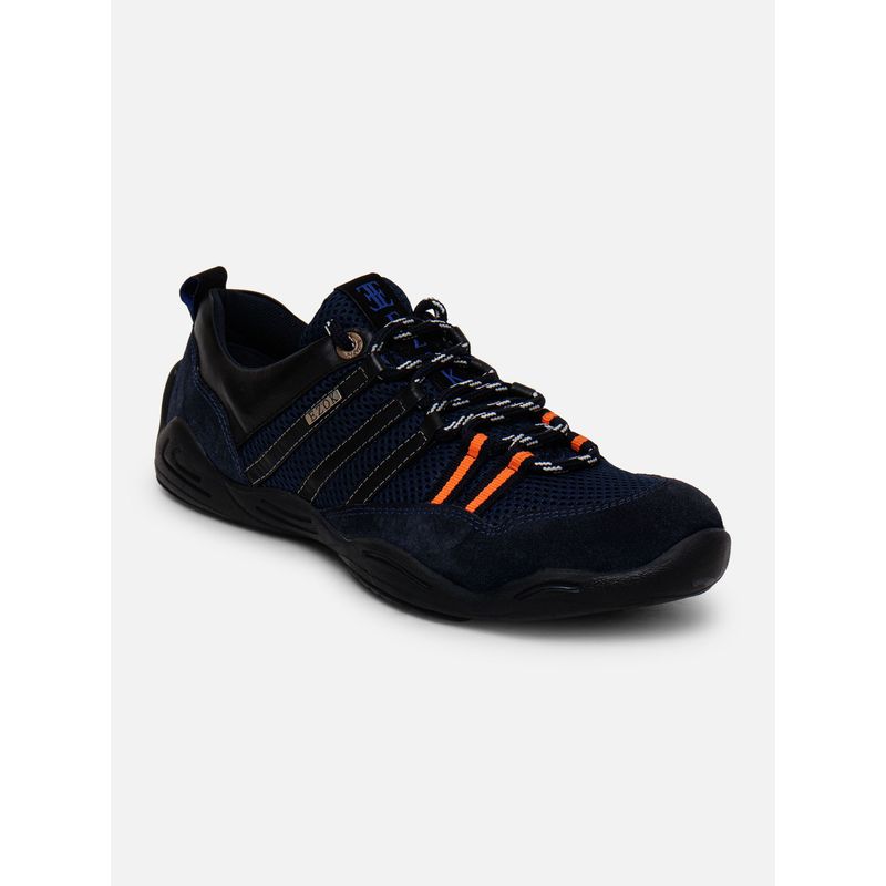 EZOK Mens Casual Lace-Ups Sneakers Navy Blue (UK 6)