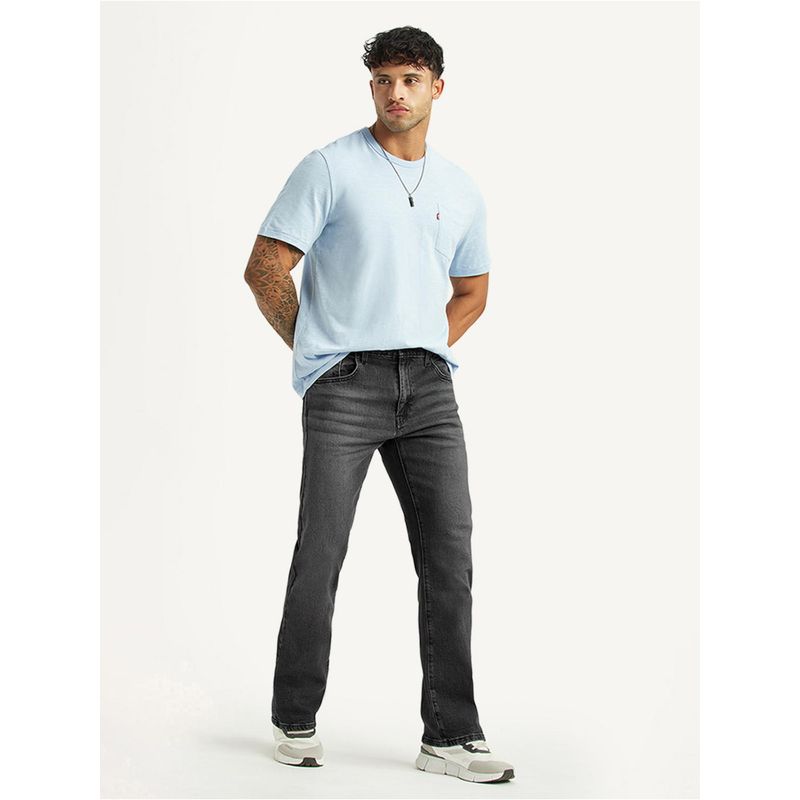 Levi's Mens 517 Charcoal Grey Bootcut Mid Rise Jeans (38)