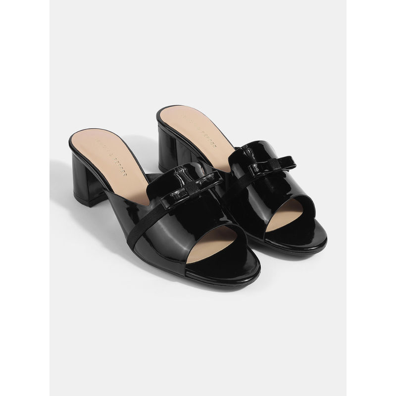 Lemon & Pepper Block Casual Heels Black (EURO 39)