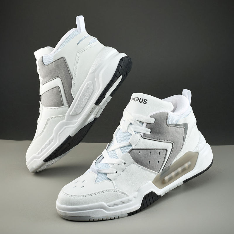 Campus OG-37 Men White & Grey Sneakers (UK 7)