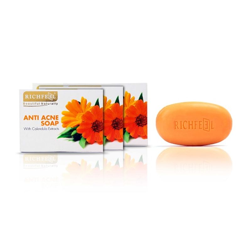 Richfeel Calendula Soap For Acne Pack Of 3 Buy Richfeel Calendula Soap For Acne Pack Of 3 Online At Best Price In India Nykaa Richfeel beauties that you should get today. richfeel calendula soap for acne pack of 3