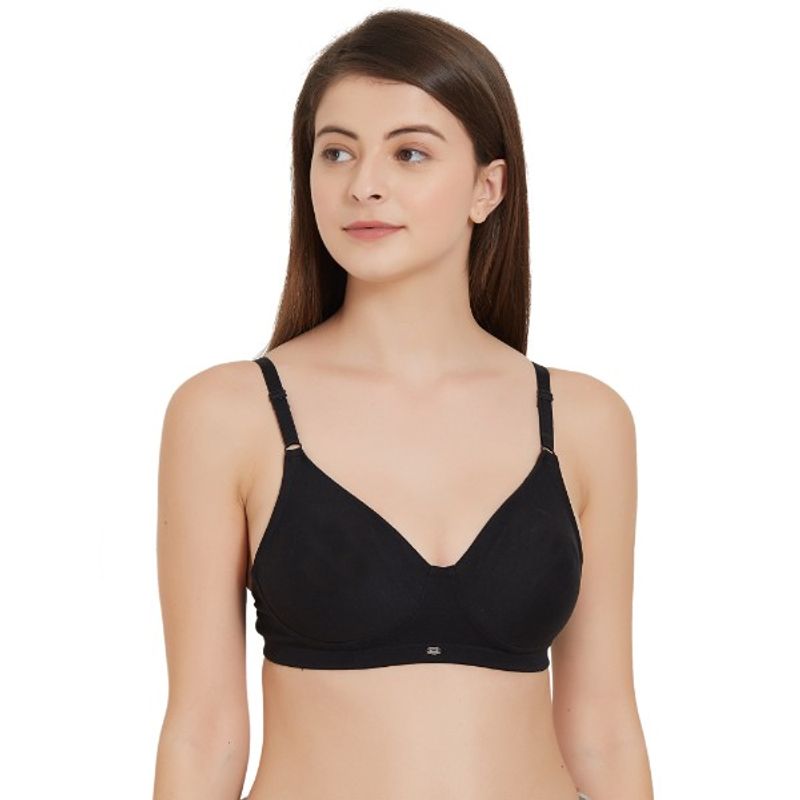 SOIE Full Coverage Non-Padded Non-Wired Tshirt Bra - Black (38D)
