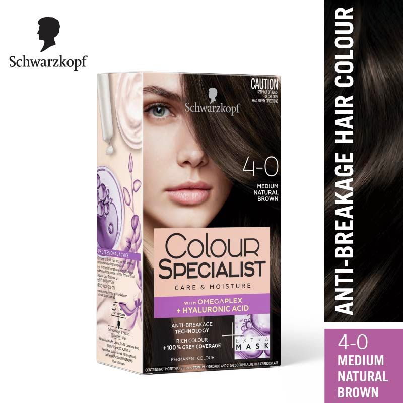 Schwarzkopf Colour Specialist Permanent Hair Colour - 4.0 Medium Natural Brown