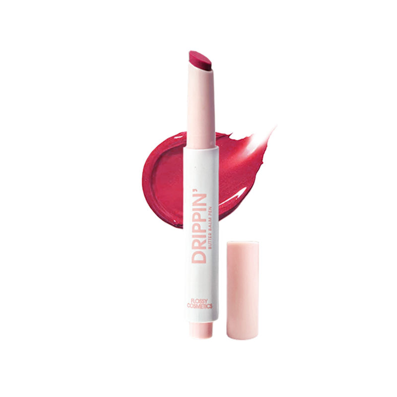 Flossy Cosmetics Tinted Lip Balm with Shea Butter & Jojoba Oil Brightens, Moisturizes Dry Lips