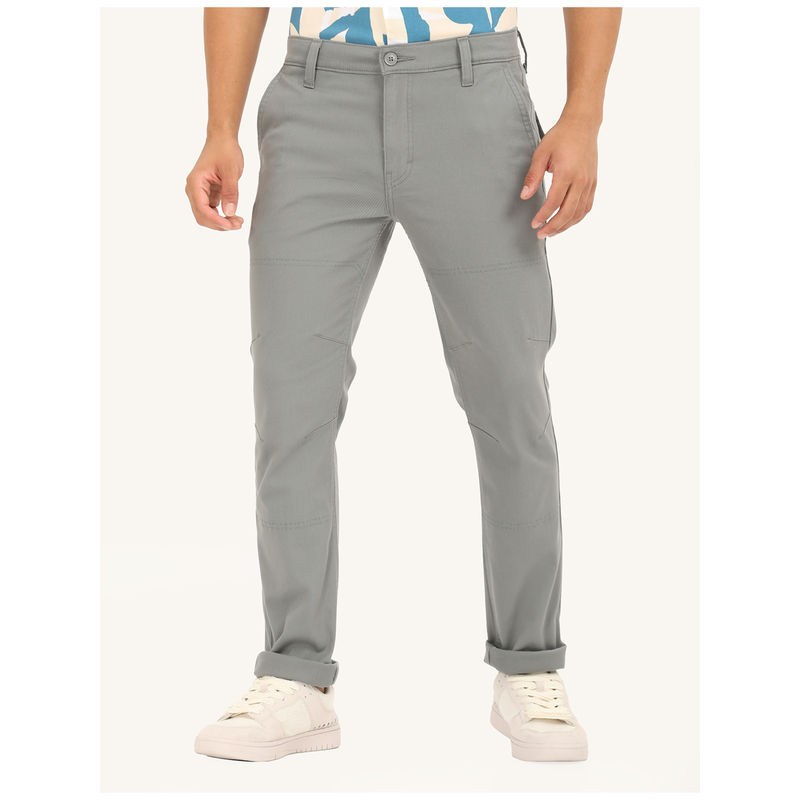 Levi's Men Grey Slim Fit Chinos (28)