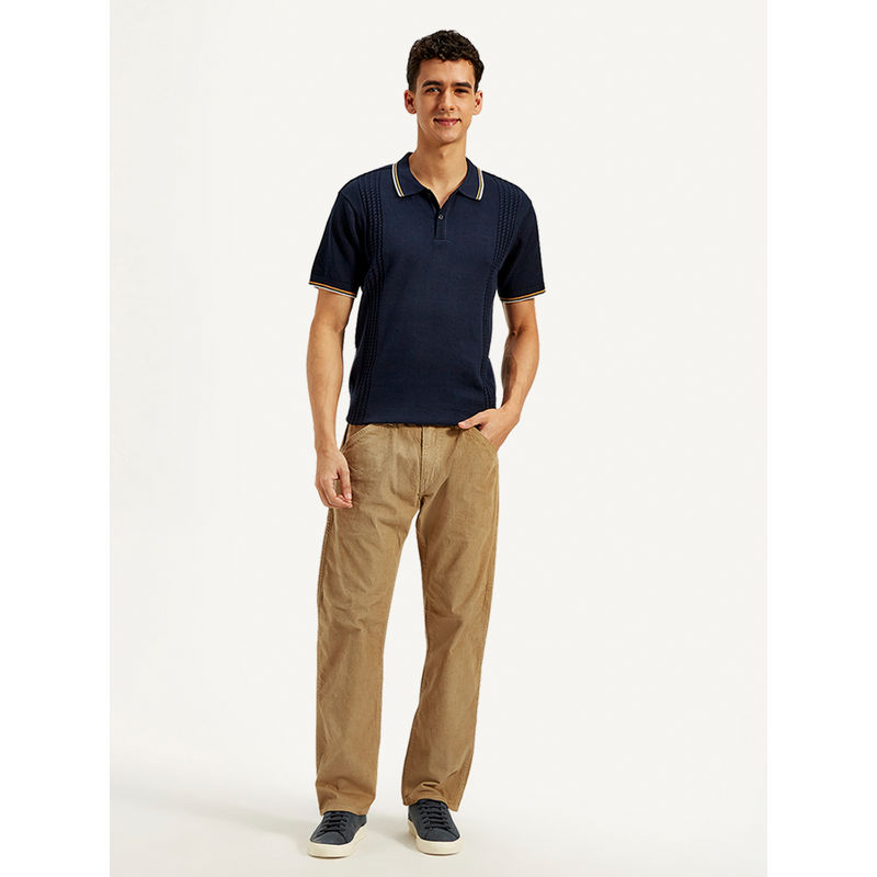 Levi's Men Khaki Regular Fit Chinos (34)