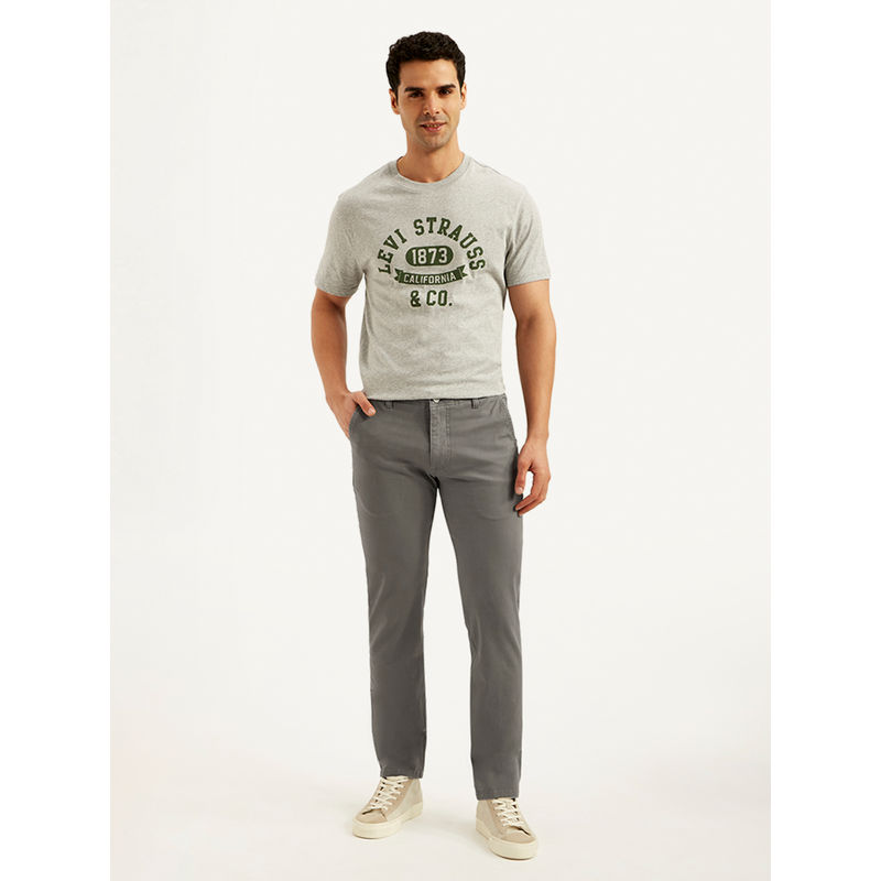 Levi's Men Grey Slim Fit Chinos (36)