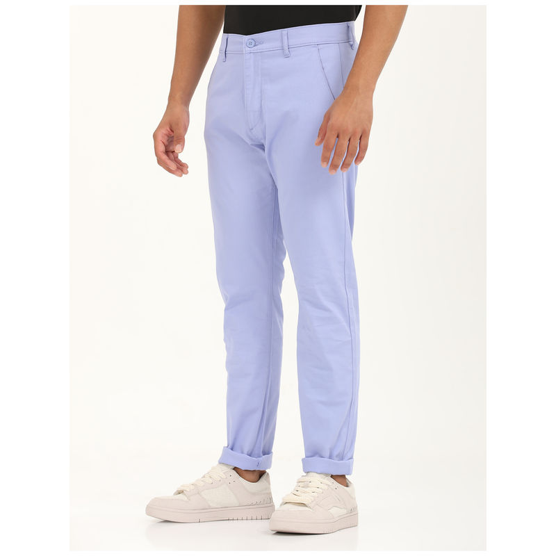 Levi's Men Light Blue Slim Fit Chinos (32)