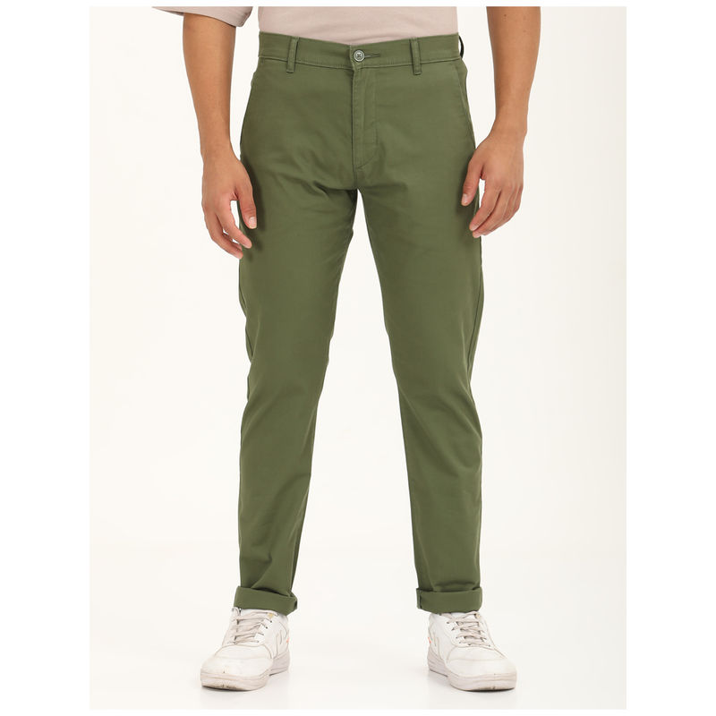 Levi's Men Olive Slim Fit Chinos (28)