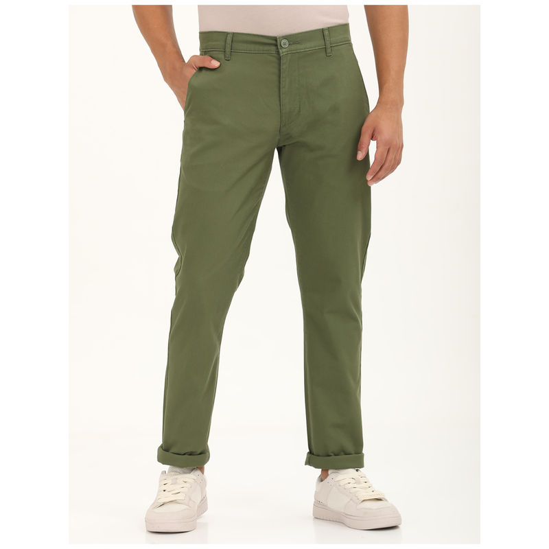 Levi's Men Olive Slim Fit Chinos (28)