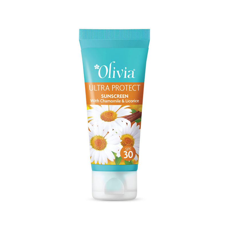 Olivia Ultra Protect Sunscreen SPF 30 –With Chamomile & Licorice for Non-Greasy, All-Day UV Defense