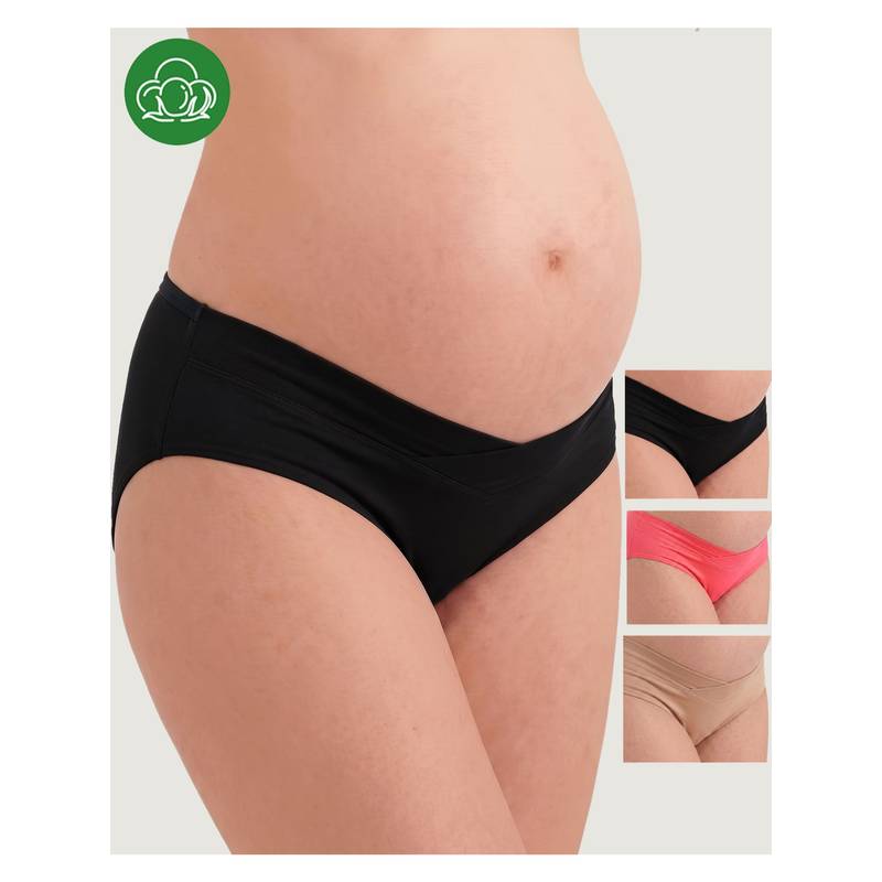 Inner Sense Plus Size Organic Cotton V Band Panties (Pack of 4) (L)