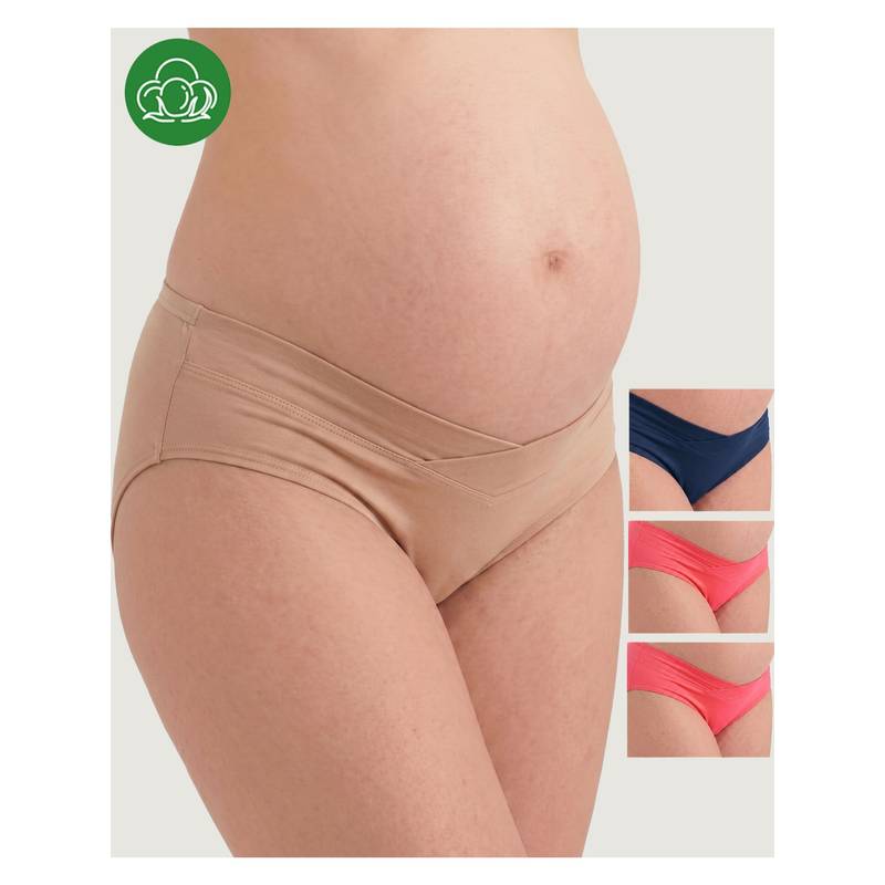 Inner Sense Plus Size Organic Cotton V Band Panties (Pack of 4) (2XL)