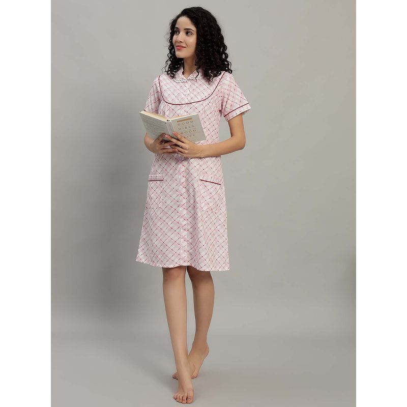 SEPHANI Women Red Nightdress (S)