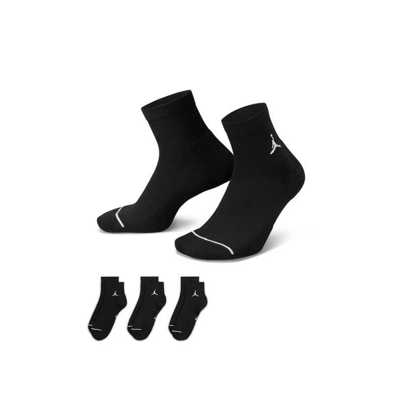 Nike Unisex Cush Poly Ankle 3pr Socks (Pack Of 3) (L)