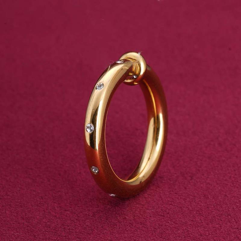 Palmonas Simple Circular Gold Ring for Womens (7)
