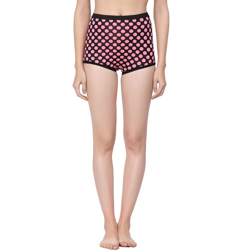 Cukoo Women Polka Dot Swim Bottoms Pink (M)