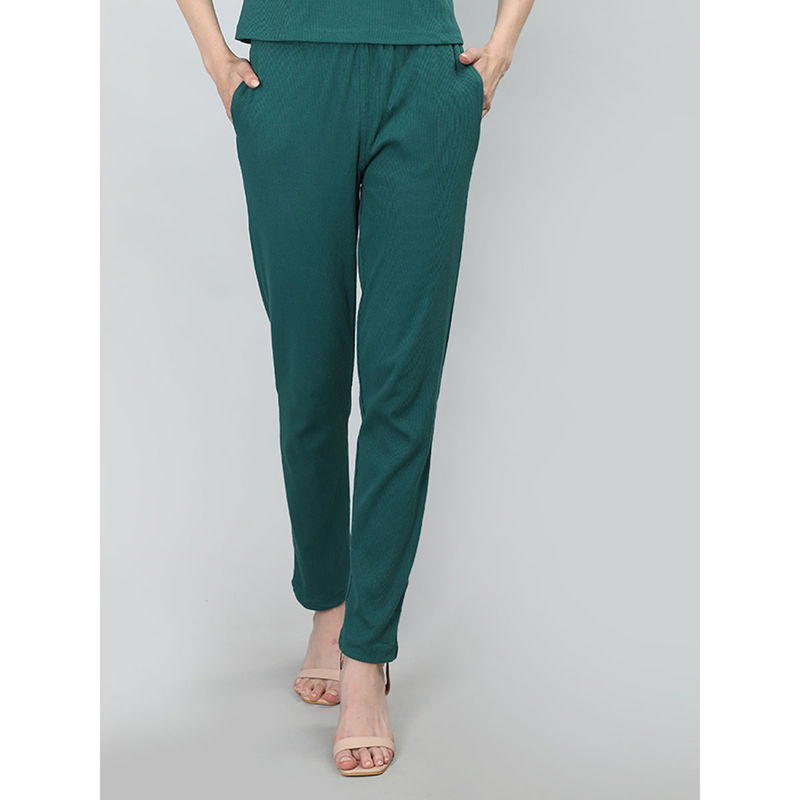 Chkokko Women Casual Lower Track Pant-Teal (S)
