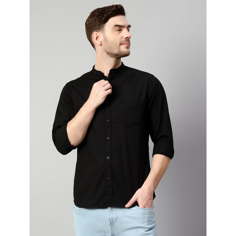 Cantabil Men Cotton Black Shirt (38)