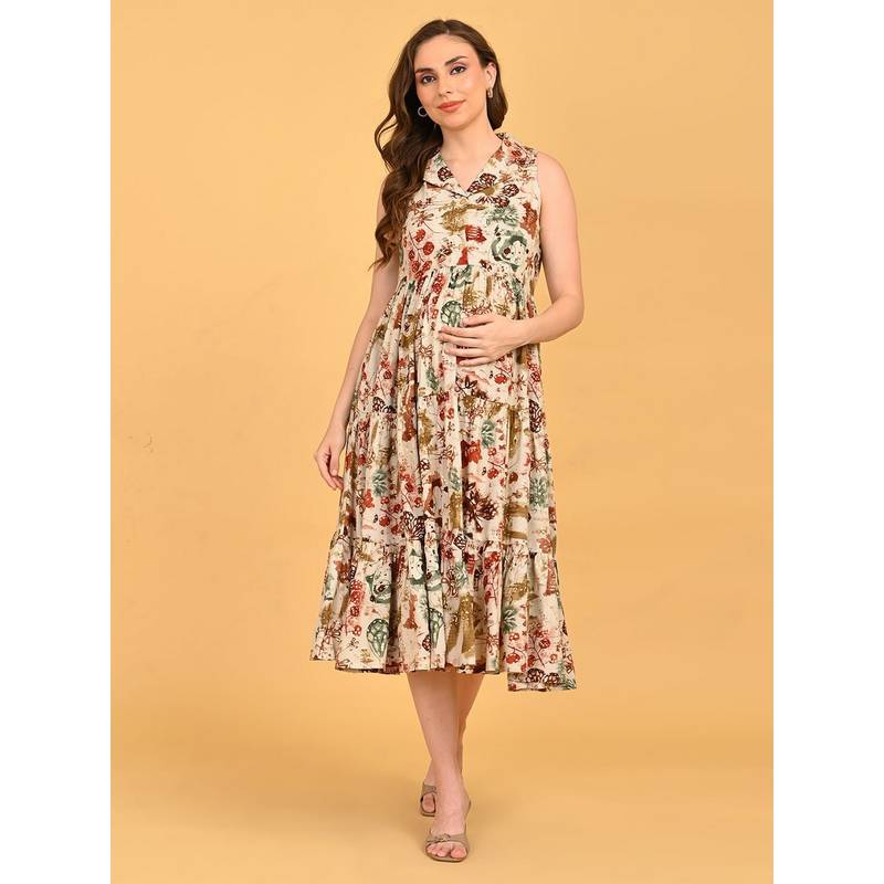The Mom Store Meadow Muse Maternity and Nursing Dress (2XL)