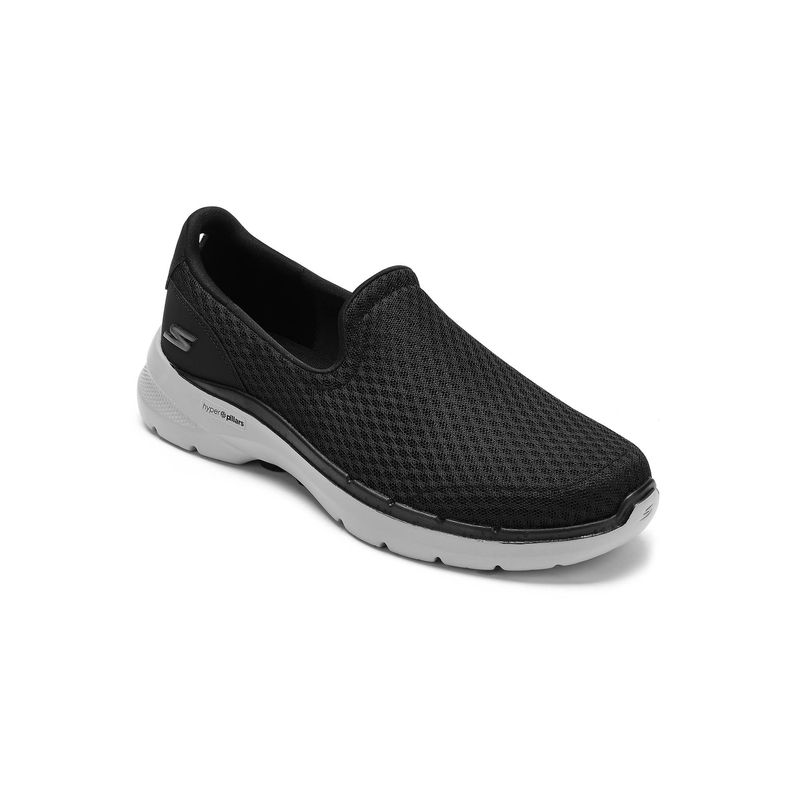 SKECHERS Men Go Walk 6 - Motley Black Walking Shoes (UK 9)
