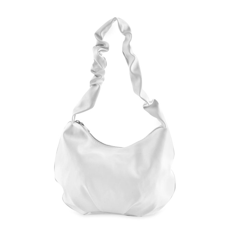 Buy NUFA Soft Pleated White Shoulder Bag Online