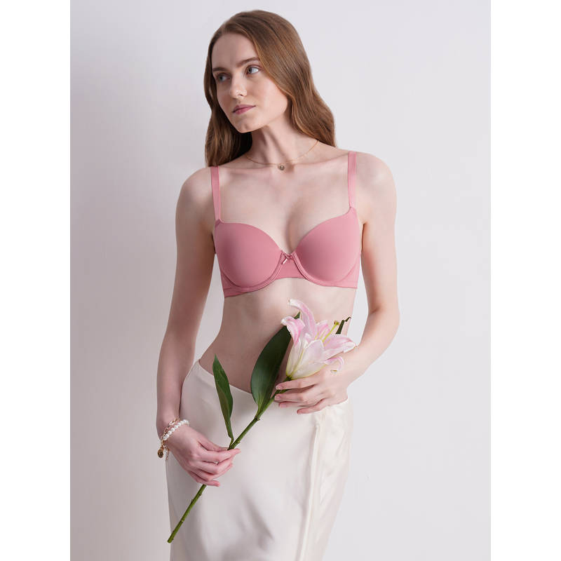 Wacoal Womens Basics Zoe Padded Wired Everyday Wear T-Shirt Bra-Pink (38B)