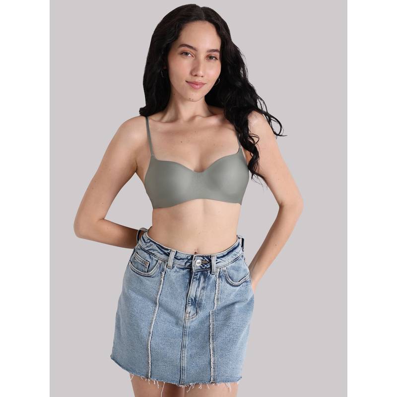 Wacoal Basic Mold Padded Non Wired 3/4 Cup Everyday T-Shirt Bra-Green (32B)