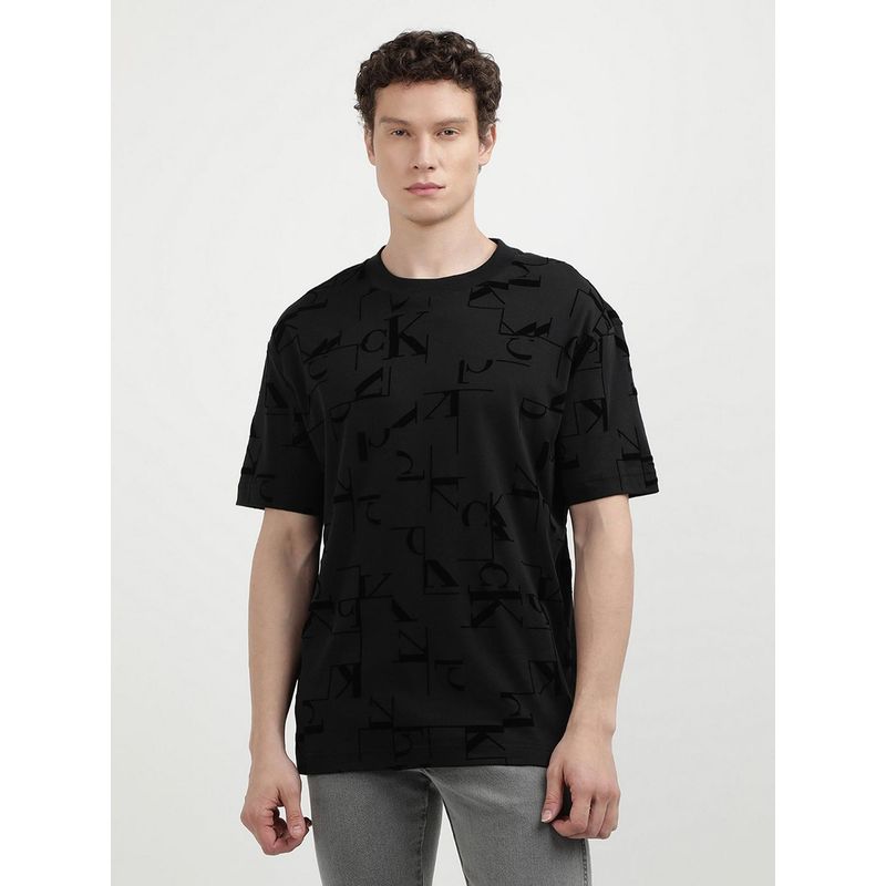 Calvin Klein Black Logo Regular Fit Cotton T-Shirt (S)